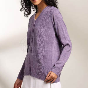 Vente en gros de pulls faits sur mesure tissu en coton dernier style de pulls pour femmes en stock chandails pour femmes - Product Image 3