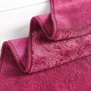 Serviette de plage en microfibre de qualité supérieure, douce, à séchage rapide, absorbante, de couleur unie, tissée - Product Image 6