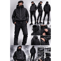 Veste Softshell Thermique Réactive à Température d'Eau, Imperméable et Coupe-Vent pour Homme, à Changement de Couleur