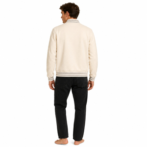 Stylish varsity layer offering breathable comfort smooth texture and timeless athletic charm for casual street inspired <b>wardrobe</b> - Product Image 4