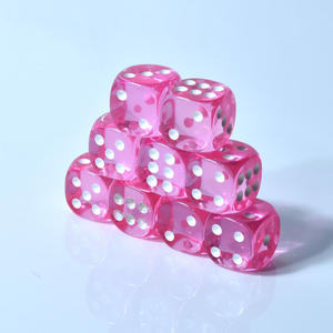 Dados de Resina Personalizados 2026, Poliédricos D6 de 16 mm, Esquinas Redondeadas, Transparentes, Color Sólido, Multicolor, Acrílicos, para Juegos - Product Image 4