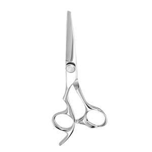 Fournitures professionnelles pour salons de coiffure, ciseaux de coiffure 5,5 pouces en acier inoxydable 440C, lame tranchante, manche long pour gauchers, barbier - Product Image 2
