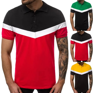 Camiseta de Hombre, 100% Algodón, Transpirable, de Manga Corta, Tejida, Informal, Diseño Verde, Negro y Blanco - Product Image 5