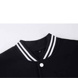 Blouson Bomber Personnalisé Marron Blanc-Or 2025 – Veste de Baseball Homme Coupe-Vent à Boutons Intégraux - Product Image 4