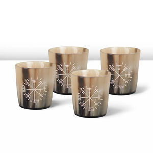 Mug en corne de buffle écologique fait main avec poignée durable pour servir de la bière et pour les fêtes - Product Image 1