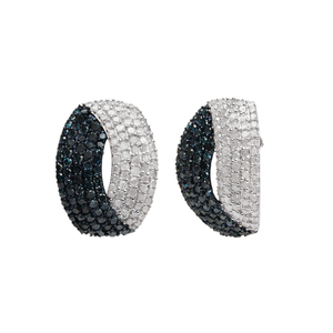 2.20 Cttw Brown Diamond <b>Stud</b> <b>Earrings</b> 925 Sterling <b>Silver</b>, Round Cut Natural Diamond <b>Earrings</b> for Women, Push Back - Product Image 3