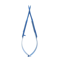 Pinces droites en titane avec ciseaux angulaires, ensemble d'instruments chirurgicaux ophtalmiques manuels, outils médicaux réutilisables