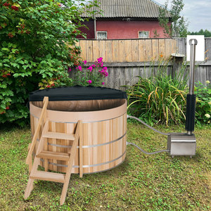 Jacuzzi de Exterior para Jardín con Estufa de Leña, Spa de Madera de Cedro Canadiense, Bañera de Hidromasaje de Madera - Product Image 6