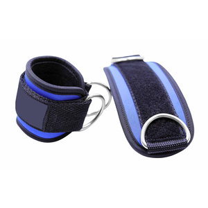 Sangles de cheville rembourrées en néoprène de couleur unie, composants en nylon respirant et en acier, personnalisables, pour entraînements à la corde - Product Image 6