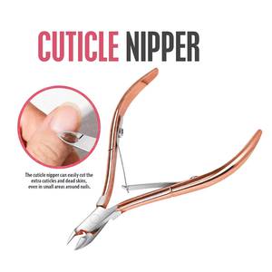 Cuticle Nipper 12.5mm Bevel Jaw Stainless Steel Professional <b>Nail</b> <b>Tool</b> for Finger Use Sharp Curved Blade Adult Style Simple - Product Image 3