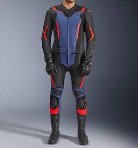 Combinaison en cuir pour motards, veste et pantalon de moto en cuir, personnalisable - Product Image 4