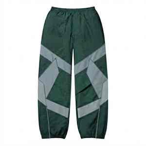 Chándal Deportivo para Hombre, Estampado, Cuello Redondo, Verde, Nailon, Manga Larga, Cierre de Cremallera, Corte Regular, Invierno, Resistente al Viento e Impermeable, 2 en 1 - Product Image 3