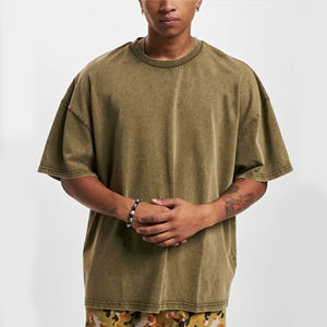 Camisetas Blancas de Algodón 100% de Alta Calidad Profesional para Hombre, Camisetas Extra Grandes y Transpirables para Impresión Personalizada - Product Image 1