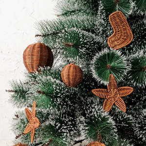 Décorations de Noël, mini chaussettes en rotin, ornements en gros, autres décorations - Product Image 6