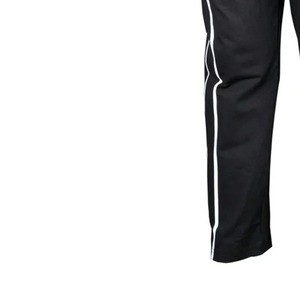 Pantalones Deportivos Transpirables de Algodón Orgánico Negro para Hombre, Cintura Elástica, Pantalones Casuales para Correr, Peso Medio, para Invierno - Product Image 5