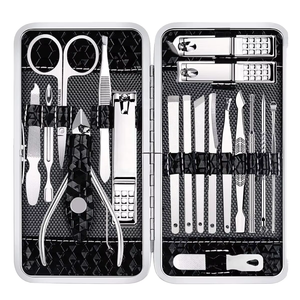 18-Piece Stainless Steel Professional Manicure <b>Pedicure</b> Kit Nail Clippers Nail Care <b>Tools</b> Infant Adult Use Electric Durable - Product Image 4