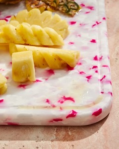 Planche à découper en résine artisanale, élégante, pour fruits, légumes, viande, fromage, utilisation sur table, passe au lave-vaisselle - Product Image 6