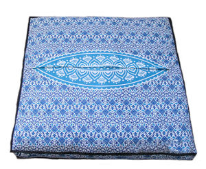 ปลอกหมอนอิงปูพื้นทรงสี่เหลี่ยมผ้าฝ้ายทำมือสำหรับนั่งสมาธิ ขนาด 35 นิ้ว ของตกแต่งบ้าน โดยผู้ส่งสินค้าชาวอินเดีย - Product Image 4