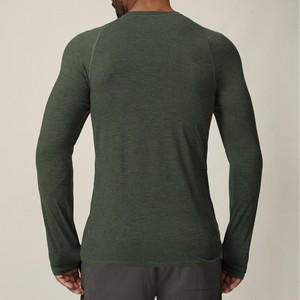 Camiseta Deportiva de Manga Larga Unisex para Otoño e Invierno, de Secado Rápido, Elástica, Ajustada, Mezcla de Poliéster y Elastano, Estilo Vintage, para Correr al Aire Libre - Product Image 3