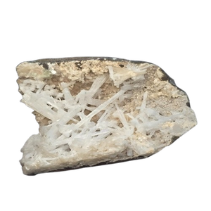 Groupe de Stilbite et Apophyllite, Spécimen de Cristal Naturel, Pierre Précieuse de Forme Libre, Style Amour, Cristaux Décoratifs, Artisanat, Cadeaux - Product Image 1