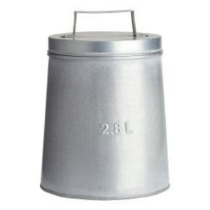 Nouveauté : boîte de conservation alimentaire en métal galvanisé, forme ronde, pour ustensiles de cuisine, café, sucre et thé, avec couvercle en bois - Product Image 5