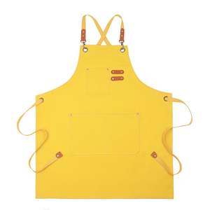 Uniforme de Cocina de Cuero con Logotipo Personalizado para Chef, Camarero, Bar, Cafetería, Restaurante, Uso Diario, Delantal sin Mangas - Product Image 3