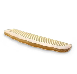 Peigne à cheveux en corne de buffle, meilleure qualité, fait main, peignes en corne de vache naturelle, peigne en corne de bœuf blanc, logo personnalisé, artisanat naturel - Product Image 6