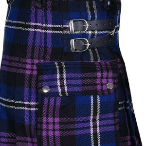 Kilt écossais respirant avec logo personnalisé 2026 – Nouveauté, produit phare, toutes couleurs, pour hommes et femmes, tartan écossais moderne vert - Product Image 5