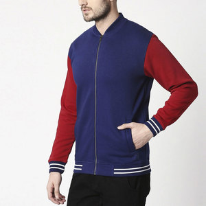 Custom Unisex Varsity Bomber <b>Jacket</b> Color Block <b>Zip</b>-<b>Up</b> Letterman Sportswear Waterproof Hooded Neck Sleeveless for Casual - Product Image 5