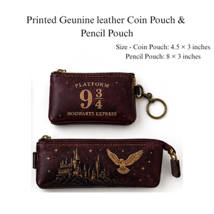 Wizard Themed Genuine Leather Gift Set Handmade Journal Bookmark Pencil <b>Case</b> Wallet Keychain Fantasy Gift Set - Product Image 4