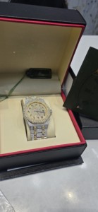 Montres mécaniques automatiques de luxe numériques pour le monde des affaires, avec diamants Moissanite, boîtier en cristal saphir, cadran à aiguilles, étanches 10 bars - Product Image 2