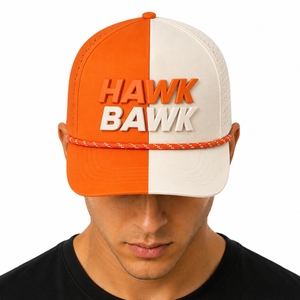 Casquette en corde unisexe brodée, style moderne pour l'extérieur, détails de couture soignés, design bicolore, ajustement confortable, casquette de golf réglable - Product Image 1