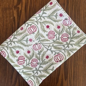 Handblock Printed Floral Cotton Indian <b>Tablecloth</b> Handmade Modern Dining Tablecover Linen Decor - Product Image 4