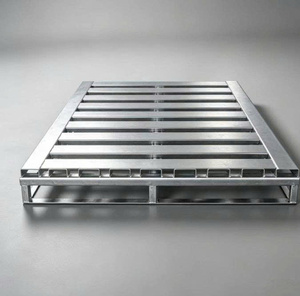Palette en acier robuste sur mesure pour entrepôt logistique industriel, revêtement antirouille, pour la manutention des matériaux - Product Image 3