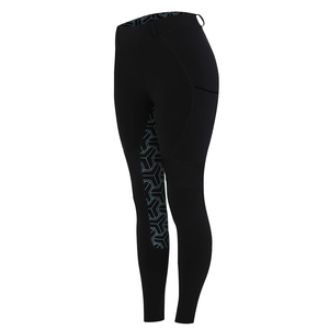 Leggings de equitación personalizados al por mayor para mujer con asiento de silicona, panel de malla y spandex de alto rendimiento, diseño a medida - Product Image 1