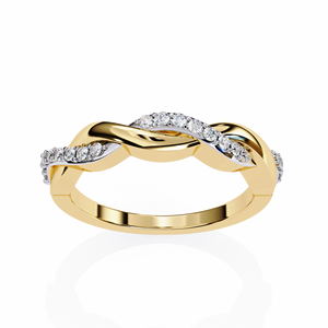 Anillos de Boda de Oro Sólido de 14K de Diseño Clásico con Diamantes Cultivados en Laboratorio HPHT, Color VVS VS DEF, para Uso Diario - Product Image 3