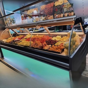 Refrigerador con tapa abatible hacia arriba estándar de supermercado <span class=keywords><strong>Lidl</strong></span>, refrigeración de precisión para yogur griego, pretzels alemanes, almacenamiento de jugo fresco - Product Image 1