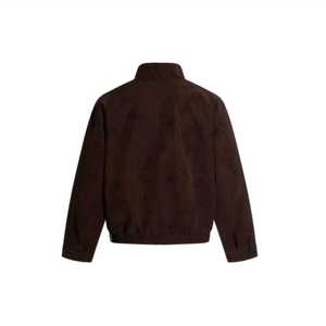 Veste de travail rétro marron foncé pour hommes et femmes, nouveau design d'automne, veste Harrington polyvalente à col montant - Product Image 2