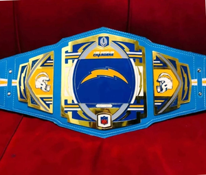 Cinturón de Campeonato de los Angeles Chargers, Talla Adulto, Modelo Legacy, Hecho en Zinc de 2mm y 4mm - Product Image 2