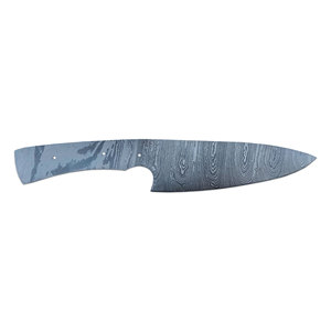 Lame de couteau de cuisine artisanale en acier Damas à haute teneur en carbone, pleine longueur, pointe tombante, bord droit, produit professionnel OEM - Product Image 3