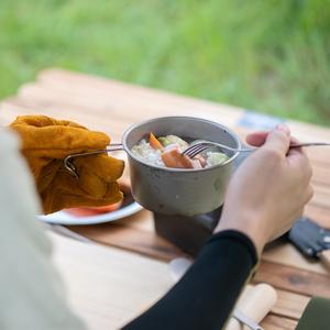 PTYGRACE Titanium Sierra Cup, Available in 4 sizes, Lightweight Titanium Cookware for <b>Camping</b>, Japanese-made product wholesale - Product Image 6