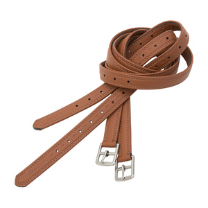 Étriers de cheval en cuir anglais de qualité supérieure avec logo personnalisé, matériau souple, double couture, sécurité pour l'équitation en plein air, Horsekraft - Product Image 2