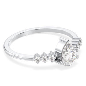 REYES – bague de fiançailles personnalisée en argent Sterling 925 pour femmes, accessoires de luxe pour femmes, bijoux fins de mariage - Product Image 3