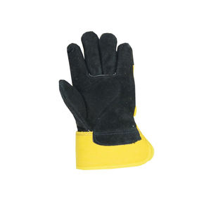 Guantes de Trabajo Amarillos y Negros con Palma y Dedos Reforzados para Uso Industrial, Guantes de Seguridad Unisex - Product Image 2