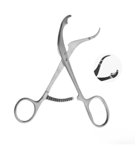 Pince à maintenir les os vétérinaires VERBRUGGE 17 cm, instrument chirurgical réutilisable pour la chirurgie animale - Product Image 1
