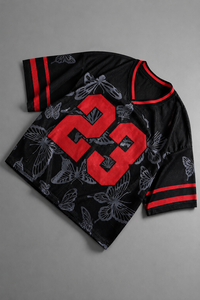 Maillot de football américain personnalisé en mesh, unisexe, coupe oversize, style streetwear, fournisseur en gros d'usine - Product Image 3