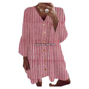 Nouvelle Robe Printemps-Été 2026 pour Femme, Style Tendance, Manches Cloche, Imprimé Floral, Élégance Décontractée Ample - Product Image 1