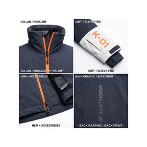Zipper Soft Shell Windbreaker Anorak <b>Jacket</b> Men Custom Logo Breathable <b>Waterproof</b> Lightweight Full Zip Training Hoodie Outdoor - Product Image 5
