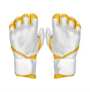 Men's Full Finger Leather Baseball Gloves Waterproof Insulated Non-Slip Gel Palm Left-Handed Right-Throw Adjustable Wrist <b>Strap</b> - Product Image 5