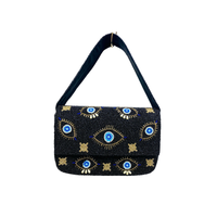 Sac à bandoulière tendance bohème d'été fait main avec perles, inspiré des vagues, personnalisé avec des perles de rocaille, en toile multifonction pour femme, vente chaude